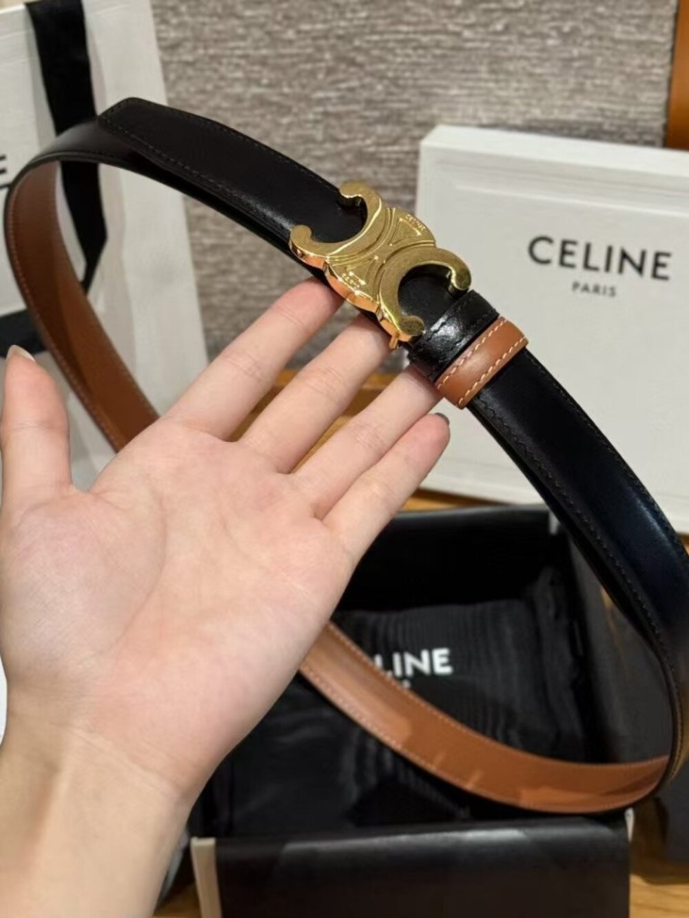 CELINE Double-sided belt